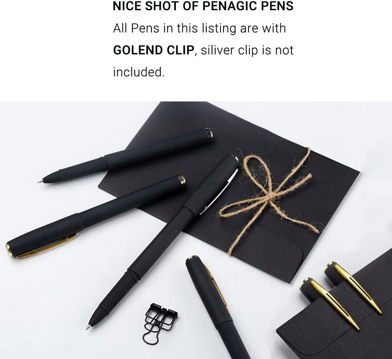 Penagic Pens, P-223A, Gel Pens Fine Point [0.5mm] Black Ink, 20 Pens