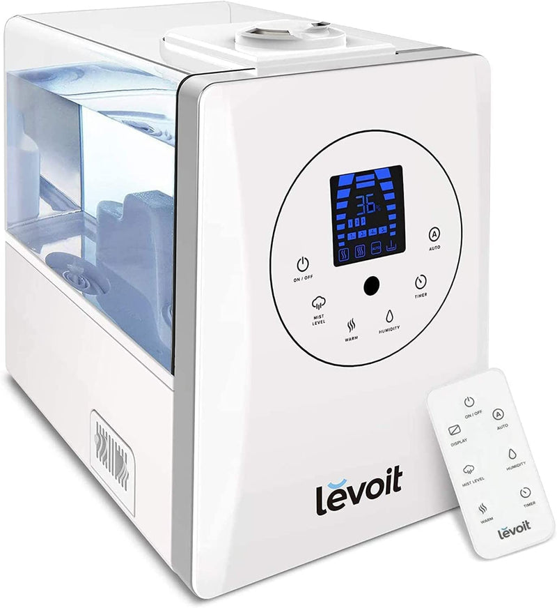 LEVOIT Humidifier for Bedroom, Warm and Cool Mist Humidifiers for Plants, Large Room, 6L Air Humidifier with Remote Control,