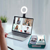 Video Conference Lighting Kit 3200k-6500K Dimmable Led Ring Lights Clip on Laptop Monitor for Remote Working/Zoom Calls