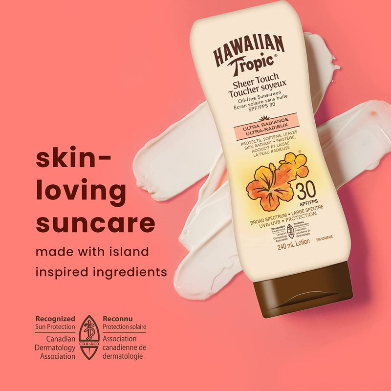 Hawaiian Tropic Sheer Touch Sunscreen Lotion, Reef Friendly, Spf 50+ 240Ml Lotion, 240 Milliliters