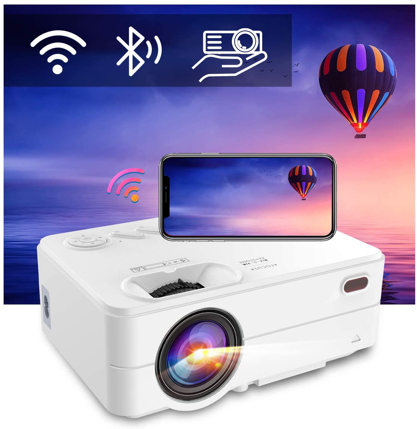 Artlii Enjoy 2 Portable Bluetooth Projector with Full HD 1080P Support