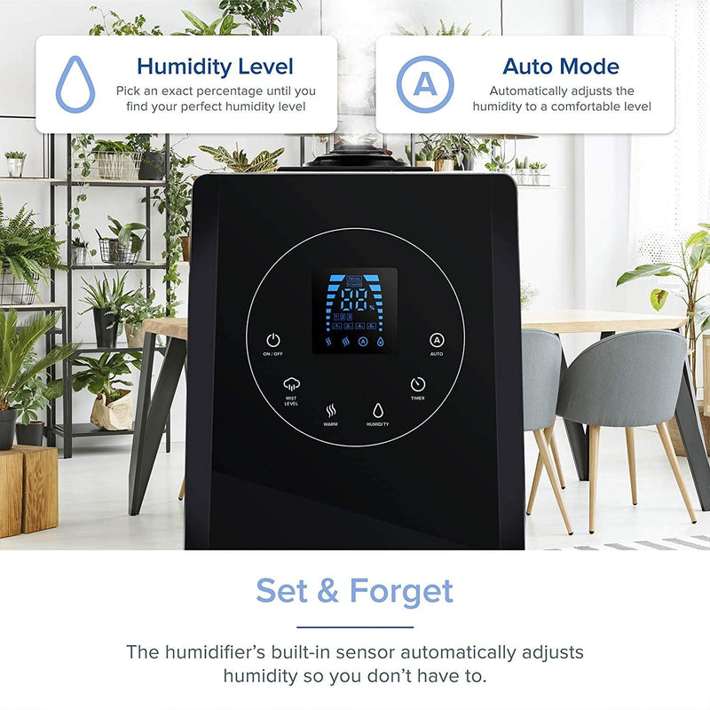 Levoit Air Humidifiers, 6L Warm and Cool Mist Ultrasonic Humidifier for Bedroom/Plants; Remote/Touch Control