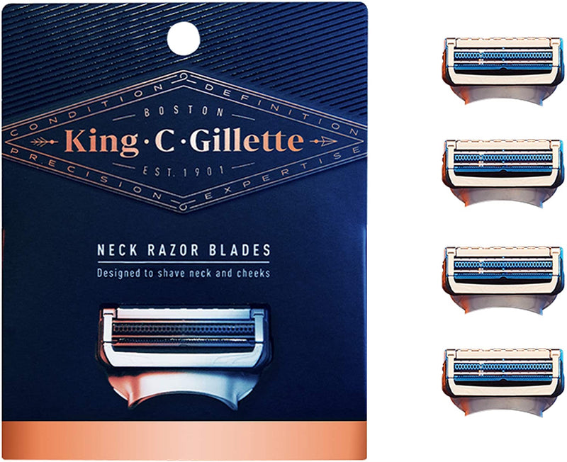 Gillette Neck Razor for Men, Includes 1 Handle, 2 Razor Blade Refills