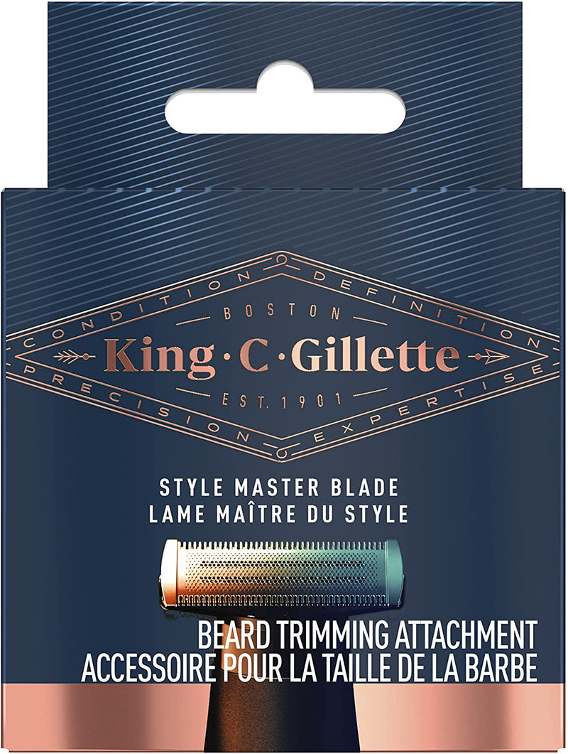 Gillette Style Master Beard Trimmer Razor Refill with 4-Directional Metal Razor Blades, 1 Cartridge