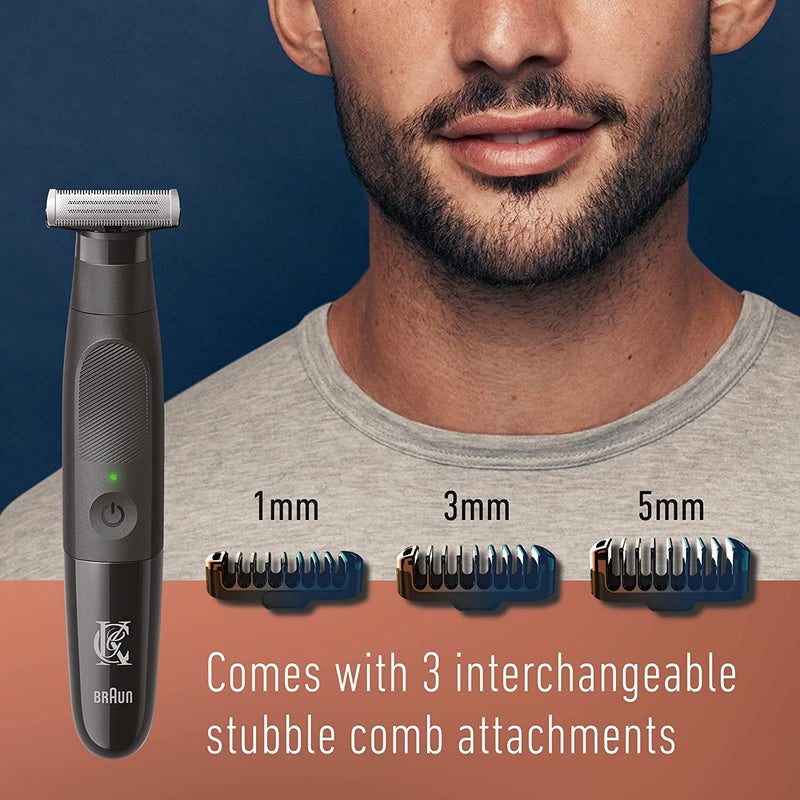 Gillette Men's Style Master Cordless Stubble Trimmer with 4D Blade