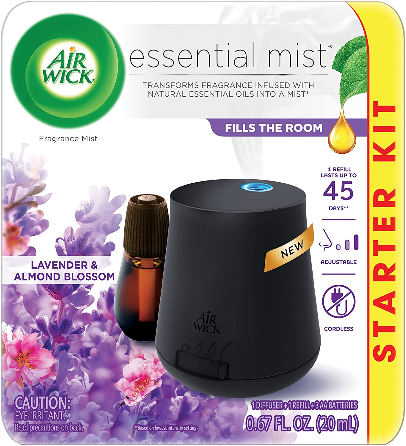 Air Wick Essential Mist Lavender & Almond Blossom Air Freshener Refill - 1  ct pkg