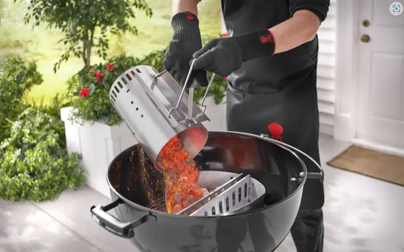 Weber Steel Charcoal Rapidfire Chimney Starter with Dual Handles