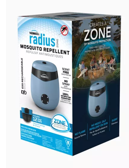 Thermacell Radius Zone Rechargeable  Mosquito Repellent, Blue