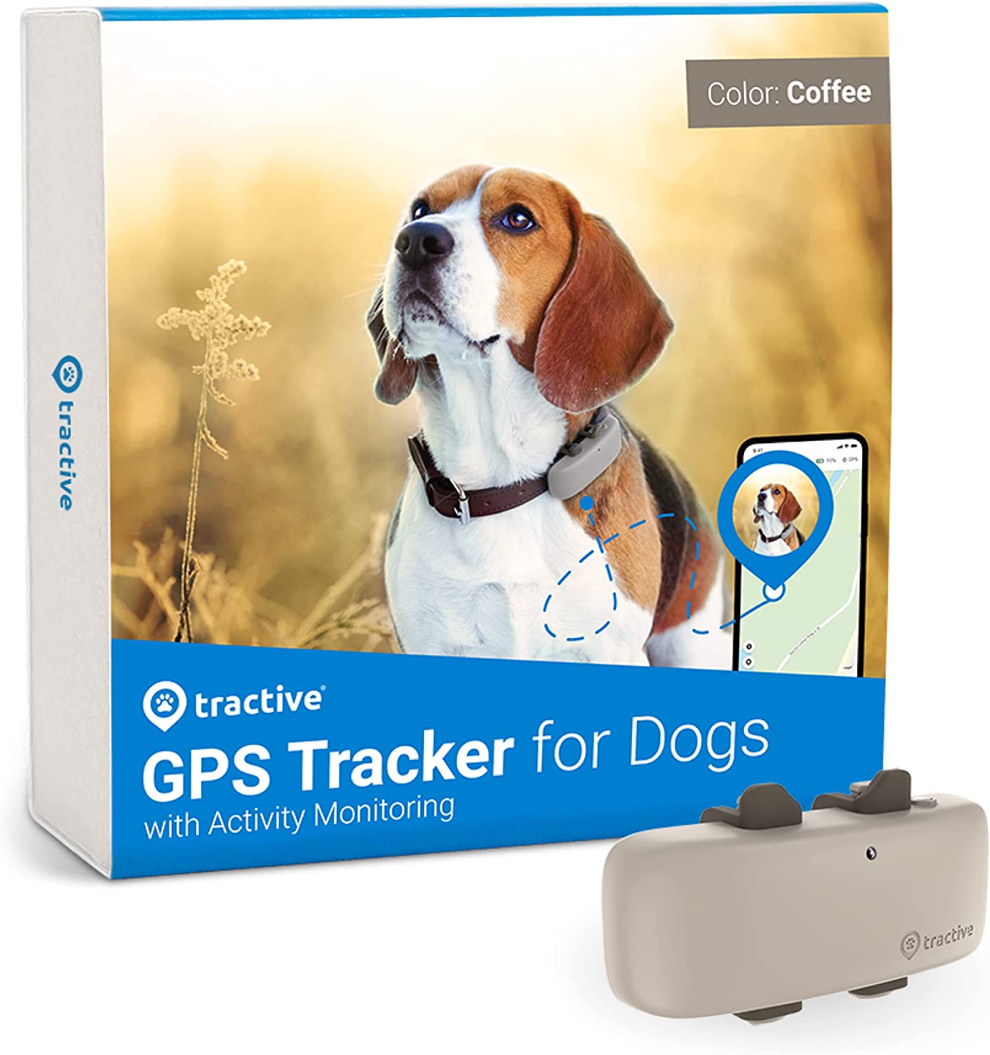 Tractive GPS Pet Tracker for Dogs Waterproof GPS Location Smart Act