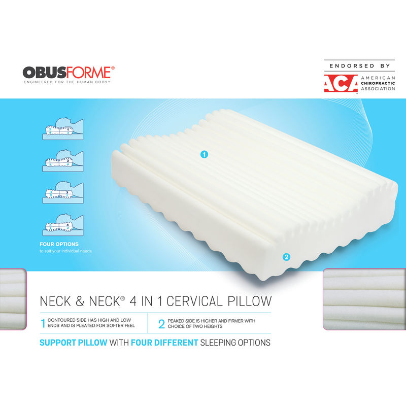 ObusForme  Neck & Neck 4 IN 1 Cervical Pillow