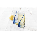 Blue Cooler Drinking Glass Set, Classic Beverage Glasses for Water, Juice, Soda & Cocktails, Everyday Kitchen Drinkware Set