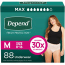 Maximum Absorbency Women’s Disposable Incontinence Underwear – Medium Fit (31–37″ Waist), Heavy Leak Protection & Odor Control