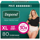 Maximum Absorbency Women’s Disposable Incontinence Underwear – X‑Large Fit (45–54″ Waist), Heavy Leak Protection & Odor Control