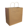 Recycled Kraft Paper Bags with Twisted Handles – 13” x 7” x 13”, Pack of 250