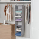 7-Shelf Adjustable Closet Organizer, Hanging Wardrobe Storage Shelves, Space-Saving Clothes Organizer for Bedroom, Closet & Home