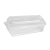 34-oz Rectangular Food Containers with Lids – Pack of 50