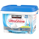 Kirkland Signature Premium Performance Ultra Shine Automatic Dishwasher Detergent 115 Count