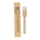 Individually Wrapped Birch Wooden Forks – Pack of 500
