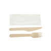 iECO - Individually wrapped 3 piece Birch cutlery kit pack of 250