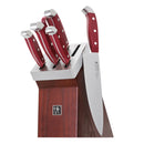 7-Piece Self-Sharpening Knife Block Set – Essential Kitchen Cutlery with Built-In Sharpener