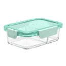 Ello Colour Lock Divided Glass Meal Prep Set, 10-piece