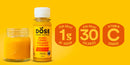 DOSE Organic Ginger & Turmeric Daily Booster Shots 60 mL (2 fl oz) × 48 bottles