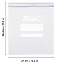 TITAN Large Food Storage Freezer Bags, 320-count