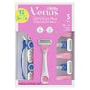 Venus Sensitive Women's Disposable Razors, 15-count