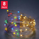 Philips Set of 8 50CT Battery-Operated Colour Changing Micro Lights