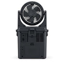 Infinity X1 Solar Misting Fan with 500-Lumen LED Light – Rechargeable Portable Outdoor Cooling Fan for Patio, Camping & Backyard