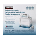 Kirkland Signature Dry Facial Towels, 4 x 50-count