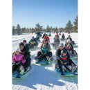 Sno-Storm Viper Neve Foam Snow Sled – 50-Inch Lightweight 2-Rider Sled with Handles | Winter Toboggan Board for Kids and Adults Color may vary ( 1 Pack)
