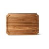 2-Piece Acacia Wood Cutting Board Set with Non-Slip Feet & Juice Grooves, Durable Wooden Chopping & Serving Boards for Kitchen