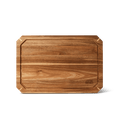 2-Piece Acacia Wood Cutting Board Set with Non-Slip Feet & Juice Grooves, Durable Wooden Chopping & Serving Boards for Kitchen