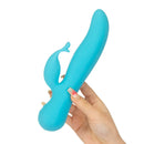 The Kissing Swan® Dual Action Vibrator - Blue