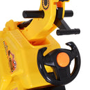 3 In 1 Ride On Excavator Toy Pulling Cart Pretend Play Construction Truck