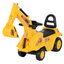 3 In 1 Ride On Excavator Toy Pulling Cart Pretend Play Construction Truck