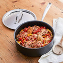12-Piece Nonstick Cookware Set with Hard-Anodized Construction