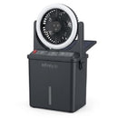 Infinity X1 Solar Misting Fan with 500-Lumen LED Light – Rechargeable Portable Outdoor Cooling Fan for Patio, Camping & Backyard