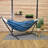 Vivere Cotton Hammock with Steel Frame and Premium Carry Bag (9 ft)