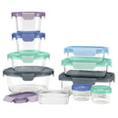 20-Piece Mixed Glass Meal Prep Food Storage Container Set – Airtight, Leak-Proof Lids, BPA-Free, Freezer & Microwave Safe