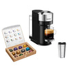 Nespresso Vertuo Next Deluxe Espresso and Coffee Machine by De'Longhi with 12 oz.Travel Mug