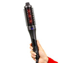 Infrared Thermal Hair Brush, Heated Ceramic Styling Brush with Ionic Technology, Digital Display, 4 Heat Settings, Curling & Volumizing Brush