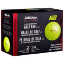 Kirkland Signature 3-piece Golf Ball, Neon Yellow, 24-count