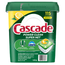 Cascade Power Clean Dishwasher Detergent ActionPacs, 115-count