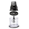 200W Food Chopper, Mini Electric Food Processor, Vegetable Chopper & Mincer, Garlic Herb Cutter, Puree Maker with One-Touch Pulse Control, Black & Gray