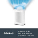 Rowenta Air Purifier, HEPA Air Purifier for Home, 4 Layers of Air Filtration, 300 m3/h, White