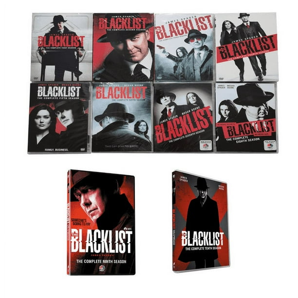 The Blacklist Complete Series Season 1-10 (DVD)-English only