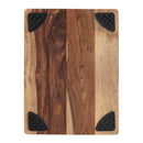 12" x 16" Sheesham Wood Cutting Board with Non-Slip Rubber Feet, Durable Rosewood Chopping & Gourmet Charcuterie Serving Board