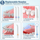 Oral-B Professional Clean 5000 X Electric Toothbrush Twin Pack & HENU Cordless Water Flosser for Teeth